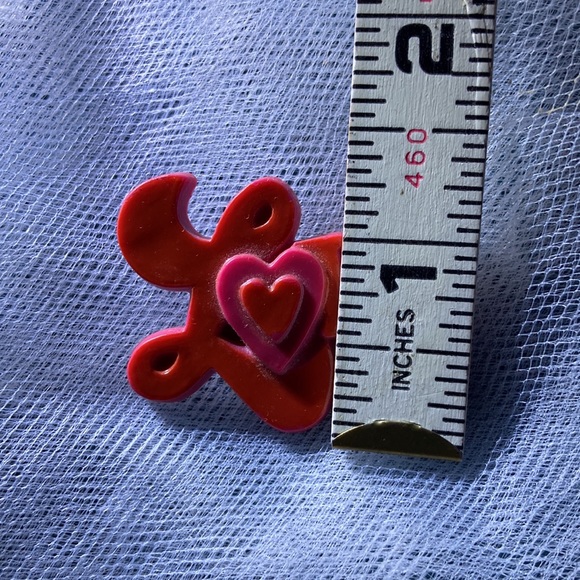 Groovy Love ❤️ 60s Pin Red and Pink - Picture 7 of 8